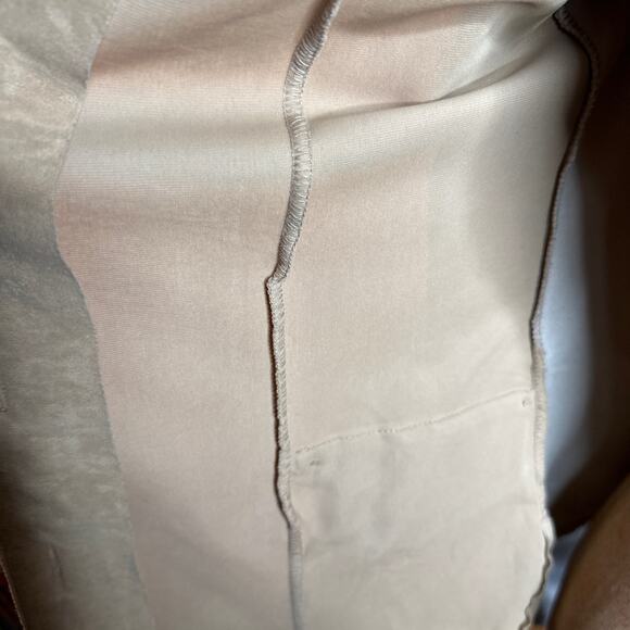 Vintage 70's NPC Fashions Moleskin/Polyester Button Up Blouse Beige Indie Retro - Picture 6 of 6